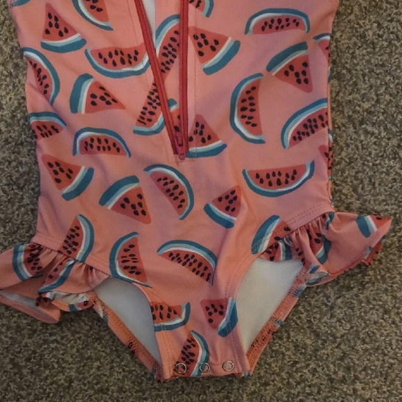 SIX Watermelon Print Kids Rashguard - Pink - Picture 4 of 4